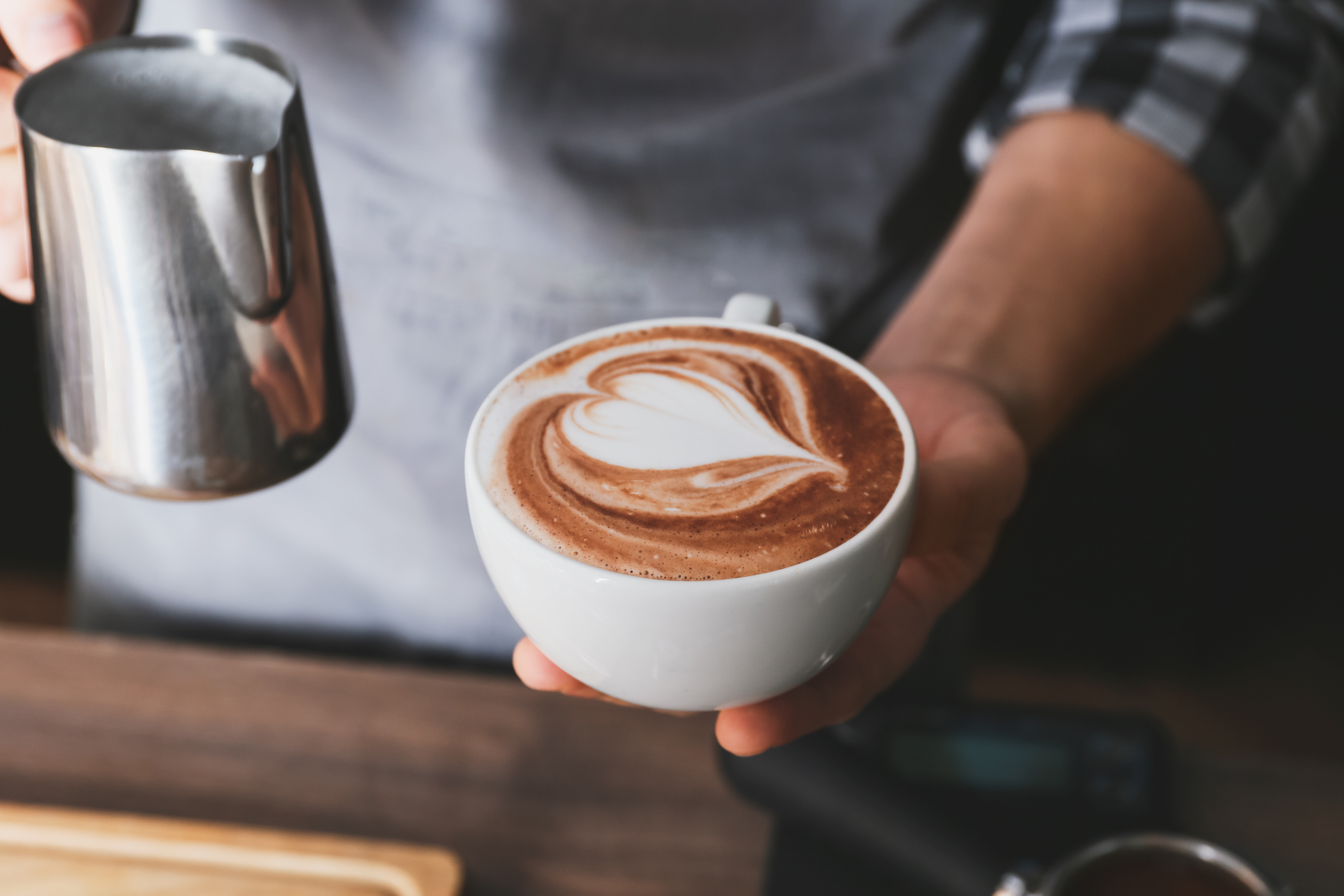 自然光のコーヒー